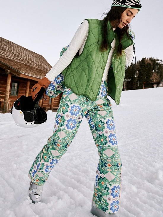 Free People Pants - Free People Bunny Slope Printed Ski Pants